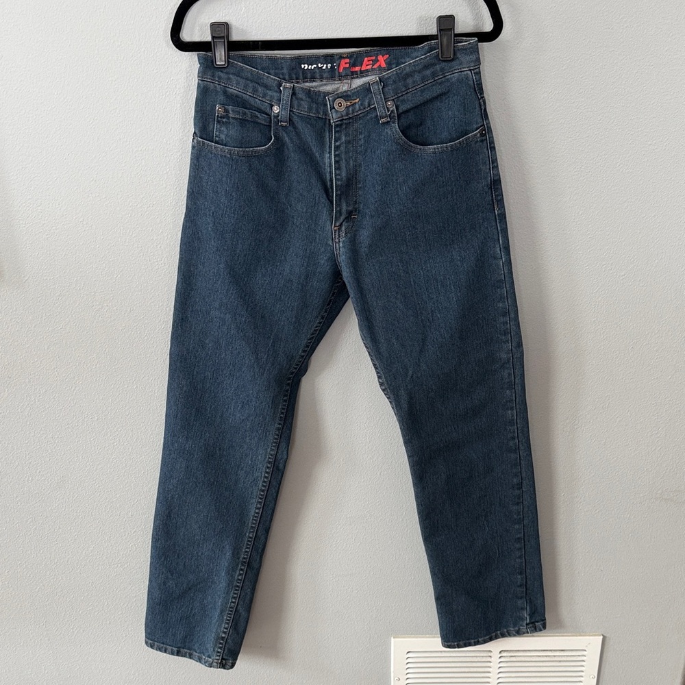 Dickies Men's Straight Jeans in Dark Blue Denim